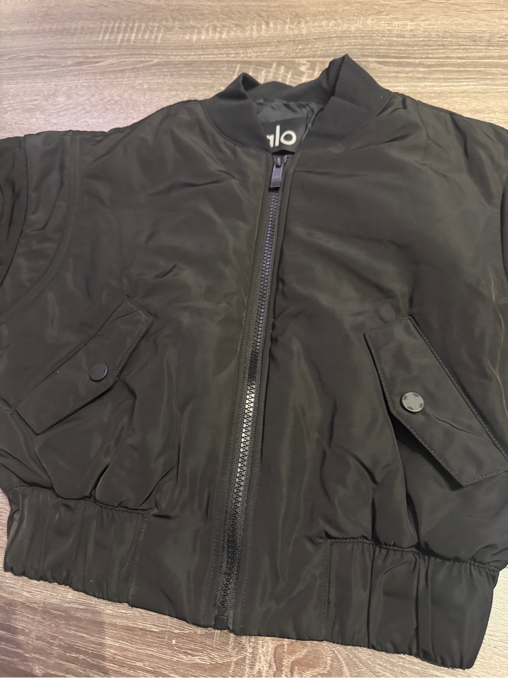 ALO Yoga Black Bomber Jacket